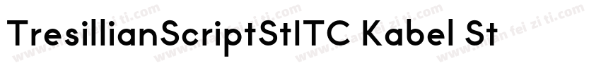 TresillianScriptStITC Kabel Stdd B字体转换